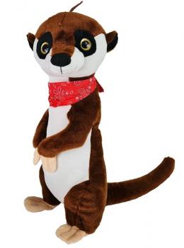 Erdmännchen Plüsch mit Glitzeraugen, ca. 37 cm